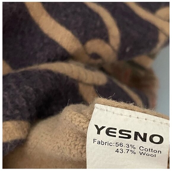 YESNO Women's Wool/Cotton Cardigan – Cozy Knit Sweater VG - Picture 7 of 7